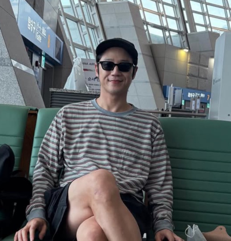 Jung Joon-won em foto do próprio Instagram