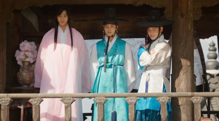 Park Ji-hoon em cena da série, de perfil