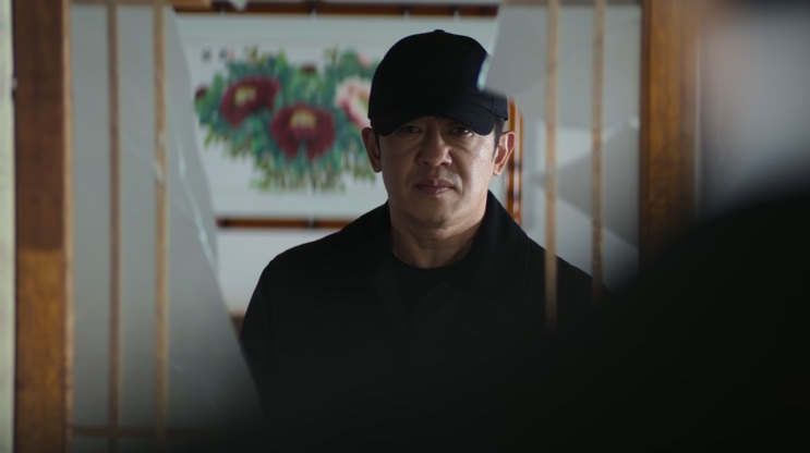 Baek Sang-gil na porta de uma casa