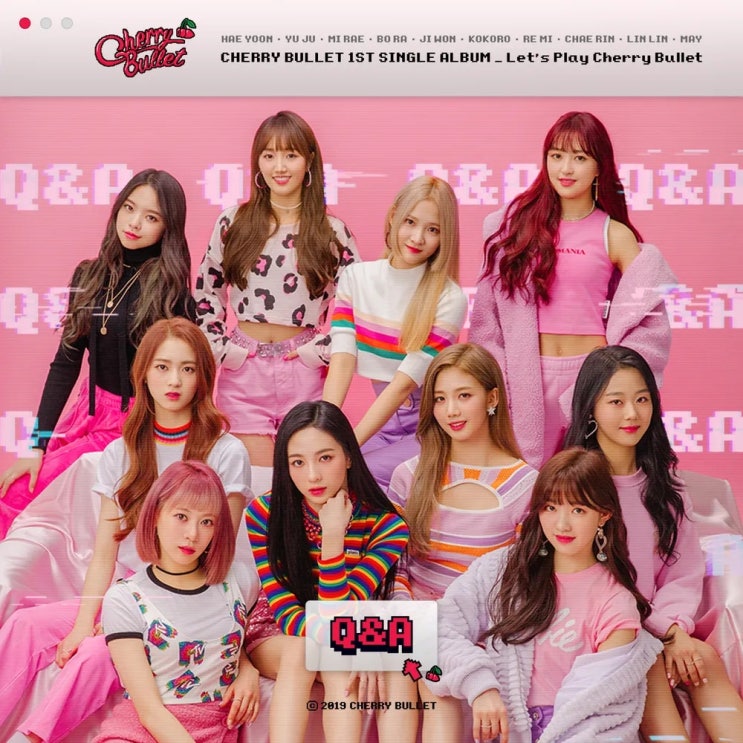 Capa do single de estreia Q&A, do Cherry Bullet