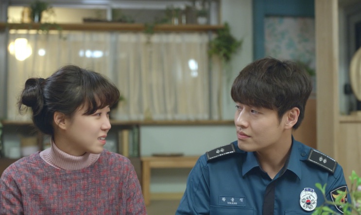 Dong-baek e Yong-sik no final do dorama